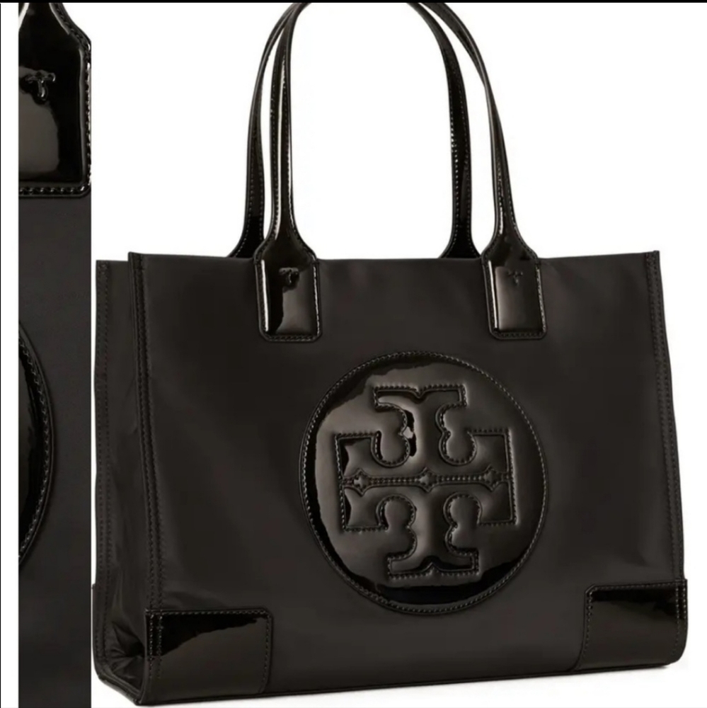 Tory Burch Ella Patent Nylon Mini Tote